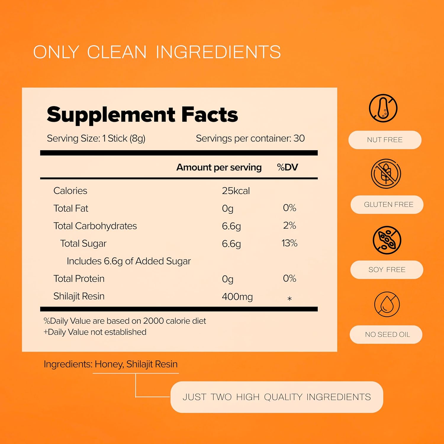 Pure Himalayan Shilajit Honey Sticks