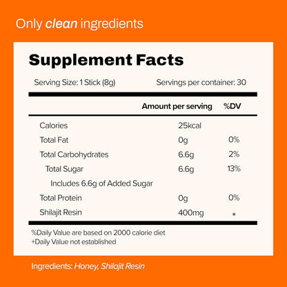 Pure Himalayan Shilajit Honey Sticks